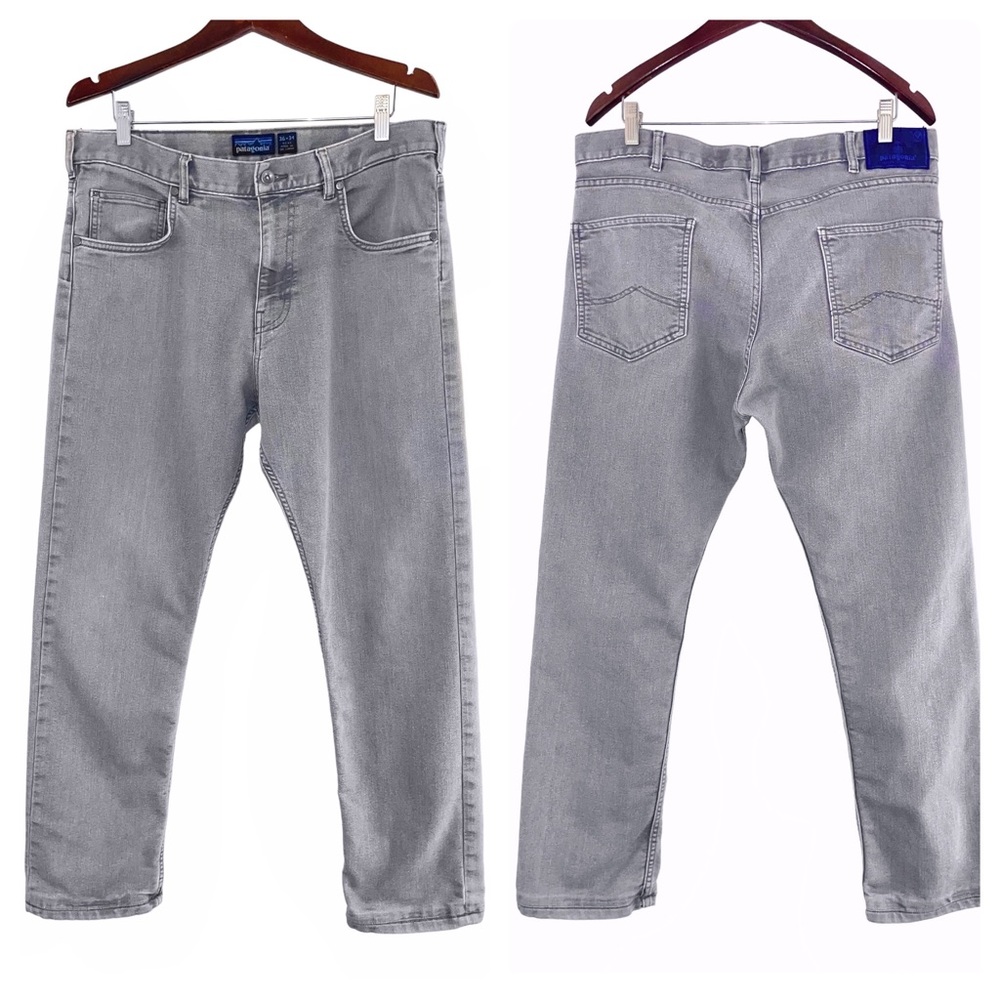 Patagonia Iron Clad jeans straight stretch grey mens 36x30
